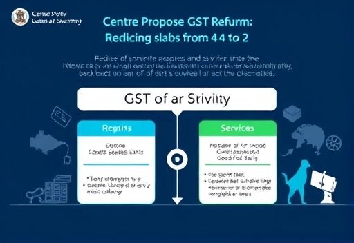 Centre Proposes GST Reform: Reducing Slabs From 4 to 2 – Key Details