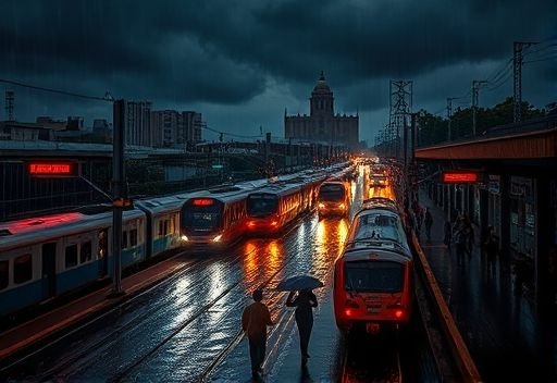 Mumbai Rain Mayhem: IMD Issues Red Alert as Local Trains Cancelled and Exams Postponed