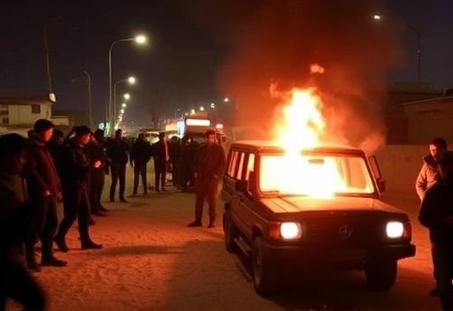Massive Clashes Erupt in Ladakh: Protests Turn Violent with Stone Pelting and Police Vehicle Burnt