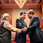Hug, Handshake & Huddle: PM Modi, Xi, and Putin at SCO Summit 2025