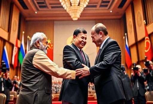 Hug, Handshake & Huddle: PM Modi, Xi, and Putin at SCO Summit 2025
